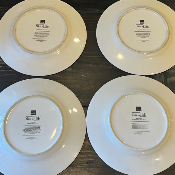 222 Fifth Slice of Life Dinner Plates- set of four - Picture 6 of 12